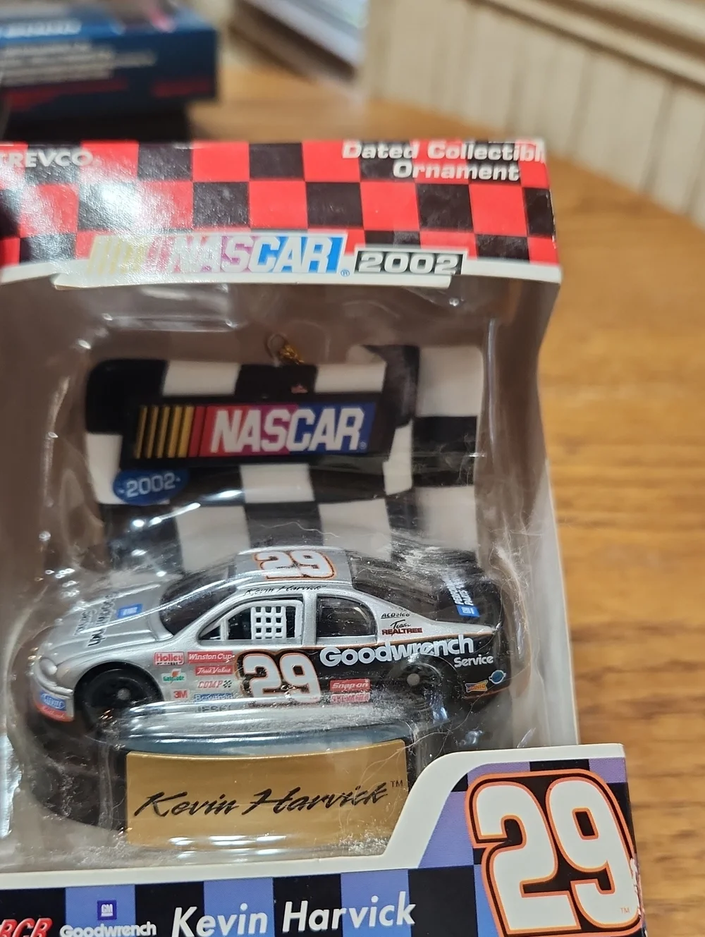 Nascar 2002 Kevin Harvick #29 Collectible Ornament Silver Goodwrench Car